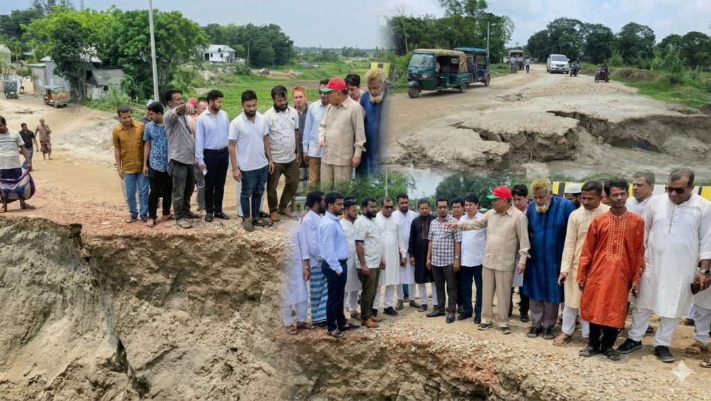 গর্তে ভরা নবীনগর-আশুগঞ্জ সড়ক